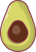 avocado vector illustratie Aan een achtergrond.premium kwaliteit symbolen.vector pictogrammen voor concept en grafisch ontwerp.