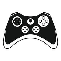 wijnoogst gamepad icoon, gemakkelijk stijl vector