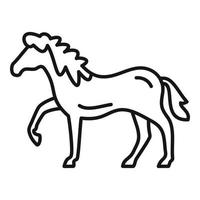 rijden paard icoon, schets stijl vector