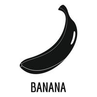 banaan icoon, gemakkelijk stijl. vector