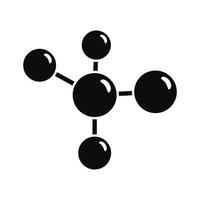 chemie molecuul icoon, gemakkelijk stijl vector