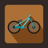 fiets icoon, vlak stijl vector