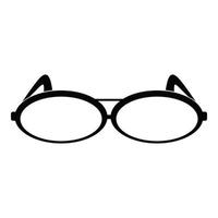 ronde bril icoon, gemakkelijk stijl. vector