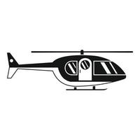 ziekenhuis helikopter icoon, gemakkelijk stijl vector