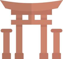 torii poort vectorillustratie op een background.premium kwaliteit symbolen.vector iconen voor concept en grafisch ontwerp. vector