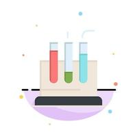 buis laboratorium test medisch bedrijf logo sjabloon vlak kleur vector