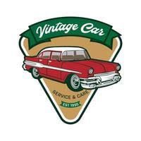 retro klassiek wijnoogst auto vector illustratie, perfect voor club en auto onderhoud logo ontwerp en winkel teken ook t overhemd ontwerp