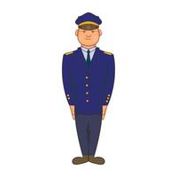 politieagenten icoon in tekenfilm stijl vector