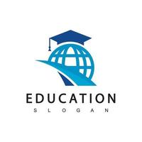 onderwijs logo ontwerp sjabloon, vector illustratie