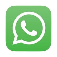WhatsApp plein logo Aan transparant achtergrond vector