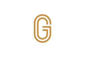 creatief brief g logo Sjablonen vector