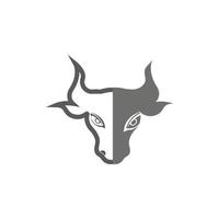 stier hoofd logo vector icon