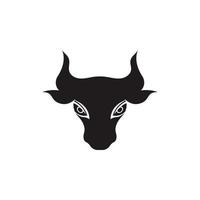 stier hoofd logo vector icon