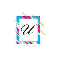 brief u bedrijf zakelijke abstract eenheid vector logo ontwerp sjabloon