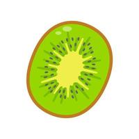 gehalveerd kiwi fruit gezond voedsel voor vegetariërs vector