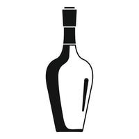 wijn fles icoon, gemakkelijk stijl vector