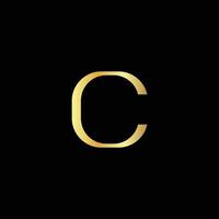eerste c modern luxe merk logo vector
