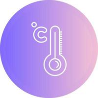 hoog temperatuur vector icoon