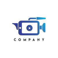 mobiel video logo, camera logo vector