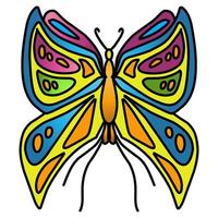 kleurrijk vlinder vector ontwerp geschikt voor logo's, stickers en anderen