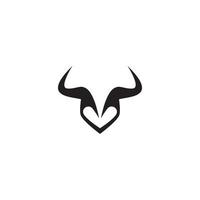 bull head logo afbeeldingen vector