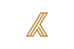 k brief kleurrijk logo vector