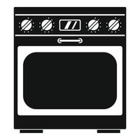 huiselijk gas- oven icoon, gemakkelijk stijl vector