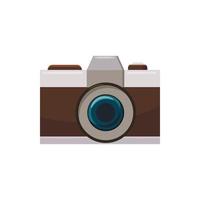 foto camera icoon, tekenfilm stijl vector