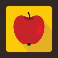 rood appel icoon in vlak stijl vector