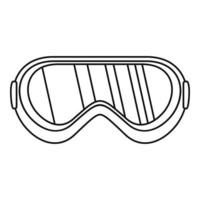 beschermen stofbril icoon, schets stijl vector