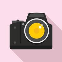 professioneel camera icoon, vlak stijl vector