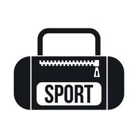 sport- zak icoon, gemakkelijk stijl vector