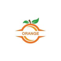 oranje sjabloon logo ontwerp. vector