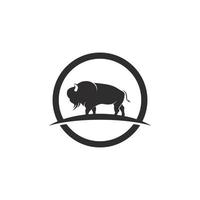 bizon logo icoon vector sjabloon illustratie