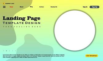 website sjabloon ontwerp. vector illustratie concept van web bladzijde ontwerp voor website ontwikkeling.