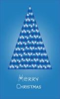 Kerstmis boom blauw helling vrolijk Kerstmis vector