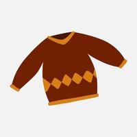 knus schattig warm trui voor herfst of vallen seizoen. geschikt voor poster, folder, en sticker ontwerp. vector