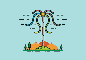 Gratis Maypole Vector