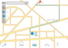 GPS Vormgeving en pictogrammen vector