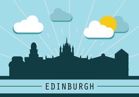 Edinburgh Silhouet van de Horizon vector