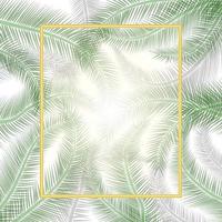 groen en grijs kokosnoot bladeren voor wit achtergrond.poster tropisch bladeren ontwerp.vector illustratie vector