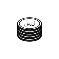 Syrië valuta icoon symbool. syrisch pond, syp teken. vector illustratie