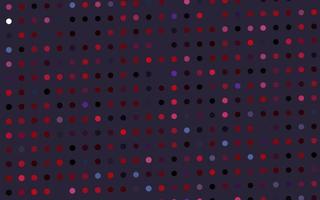 donkerblauwe, rode vectorachtergrond met bellen. vector