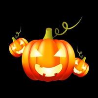 pompoen halloween decoratie vector