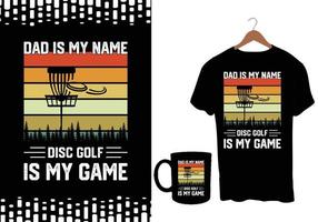 schijven grappig retro wijnoogst schijf golf t-shirt ontwerp, schijf golf ontwerpen, schijf golf t-shirt vector, typografie t-shirt ontwerp, vector