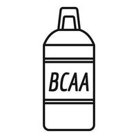 bca sport voeding icoon, schets stijl vector