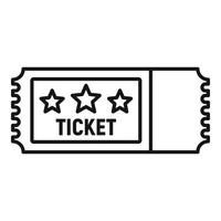 arena ticket icoon, schets stijl vector