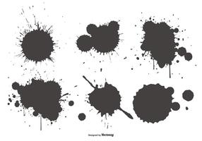 Splatter Shapes Collection vector