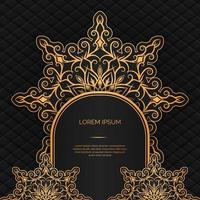 luxe achtergrond, met mandala ornament vector