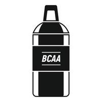 bca sport voeding icoon, gemakkelijk stijl vector